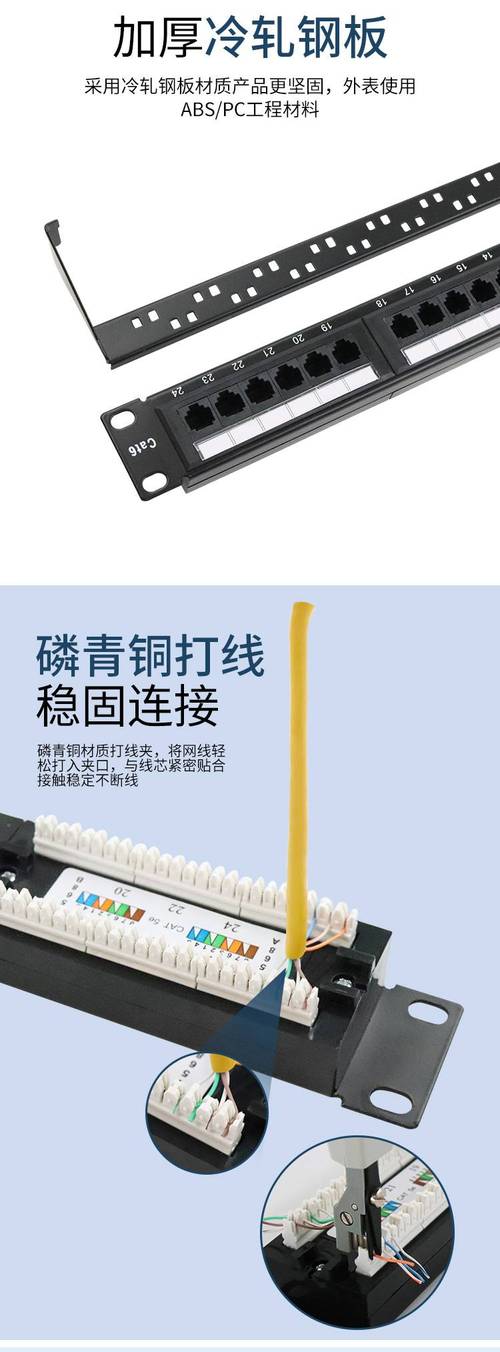 【超五类六类rj45网络配线架 千兆24口非屏蔽配线架】价格_厂家-供应